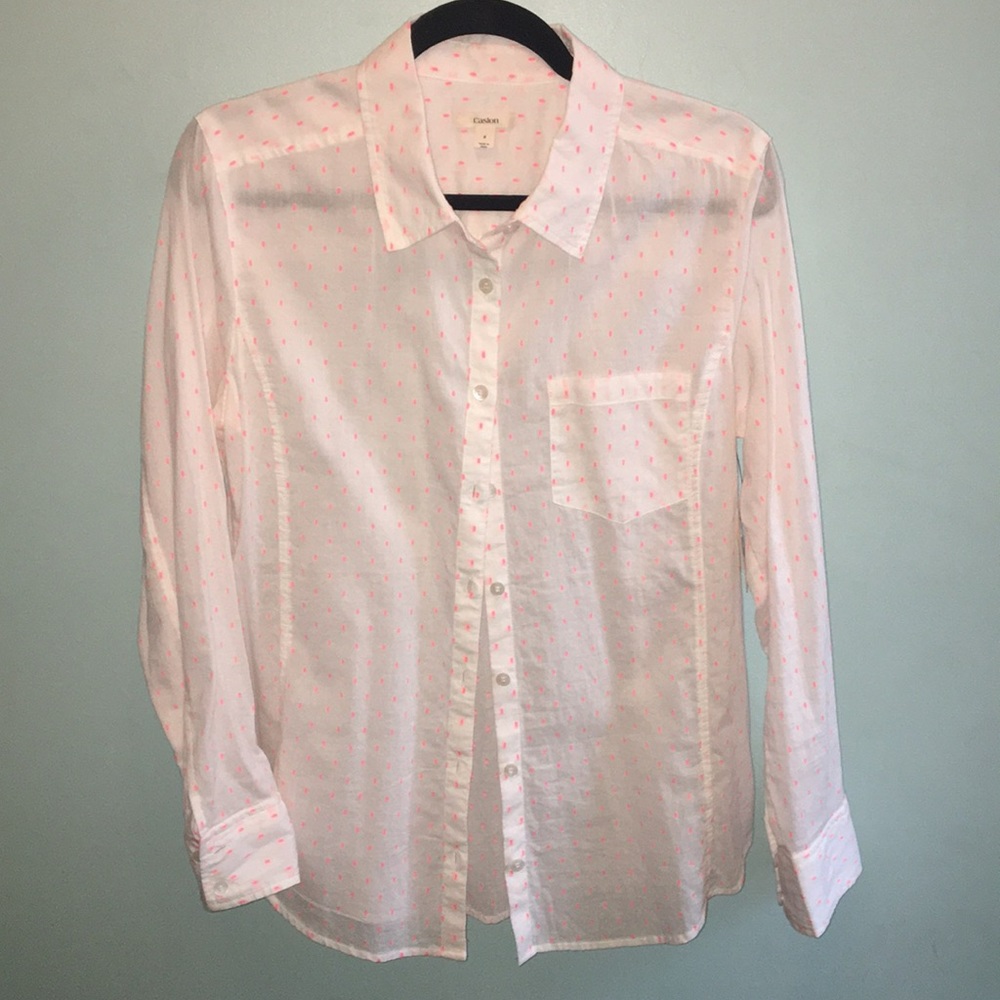 Caslon - Hot pink spotted blouse 💗💫